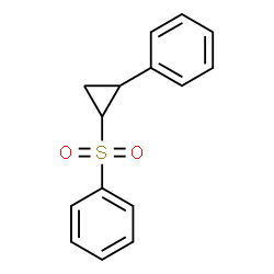ChemSpider 2D Image | [(2-Phenylcyclopropyl)sulfonyl]benzene | C15H14O2S