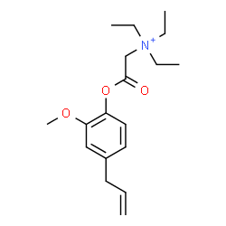 ChemSpider 2D Image | 2-(4-Allyl-2-methoxyphenoxy)-N,N,N-triethyl-2-oxoethanaminium | C18H28NO3