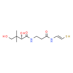 ChemSpider 2D Image | PANTOTHENOYLAMINOETHENETHIOL | C11H20N2O4S