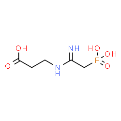 ChemSpider 2D Image | N-(2-Phosphonoethanimidoyl)-beta-alanine | C5H11N2O5P