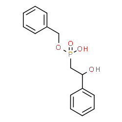 ChemSpider 2D Image | Benzyl hydrogen (2-hydroxy-2-phenylethyl)phosphonate | C15H17O4P