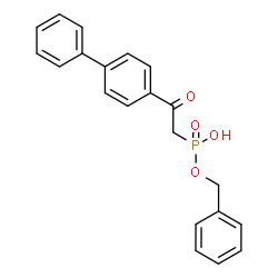 ChemSpider 2D Image | Benzyl hydrogen [2-(4-biphenylyl)-2-oxoethyl]phosphonate | C21H19O4P