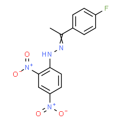 ChemSpider 2D Image | 1-(2,4-Dinitrophenyl)-2-[1-(4-fluorophenyl)ethylidene]hydrazine | C14H11FN4O4