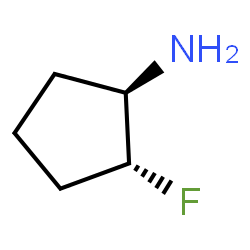 ChemSpider 2D Image | (1R,2R)-2-Fluorocyclopentanamine | C5H10FN
