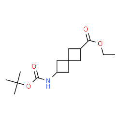 ChemSpider 2D Image | Ethyl 6-{[(tert-butoxy)carbonyl]amino}spiro[3.3]heptane-2-carboxylate | C15H25NO4