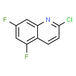 ChemSpider 2D Image | 2-Chloro-5,7-difluoroquinoline | C9H4ClF2N