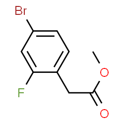 ChemSpider 2D Image | Methyl (4-bromo-2-fluorophenyl)acetate | C9H8BrFO2