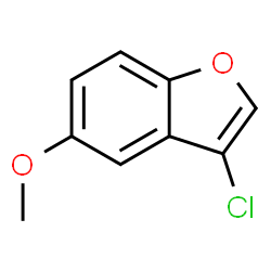 ChemSpider 2D Image | 3-chloro-5-methoxybenzofuran | C9H7ClO2