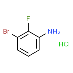 ChemSpider 2D Image | 3-Bromo-2-fluoroaniline hydrochloride (1:1) | C6H6BrClFN