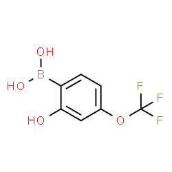 ChemSpider 2D Image | (2-hydroxy-4-(trifluoromethoxy)phenyl)boronic acid | C7H6BF3O4