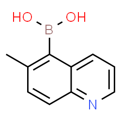 ChemSpider 2D Image | 6-METHYLQUINOLIN-5-YLBORONIC ACID | C10H10BNO2