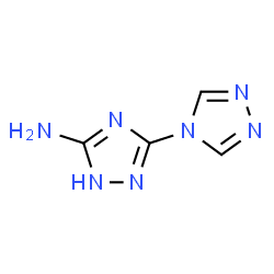 ChemSpider 2D Image | 1H-3,4'-Bi-1,2,4-triazol-5-amine | C4H5N7
