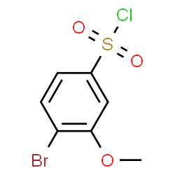 ChemSpider 2D Image | 4-Bromo-3-methoxybenzenesulfonyl chloride | C7H6BrClO3S