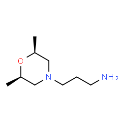 ChemSpider 2D Image | 3-[(2R,6S)-2,6-Dimethyl-4-morpholinyl]-1-propanamine | C9H20N2O