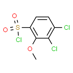 ChemSpider 2D Image | 3,4-Dichloro-2-methoxybenzenesulfonyl chloride | C7H5Cl3O3S