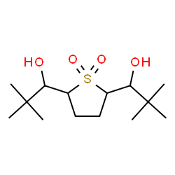 ChemSpider 2D Image | 1,1'-(1,1-Dioxidotetrahydrothiene-2,5-diyl)bis(2,2-dimethyl-1-propanol) | C14H28O4S