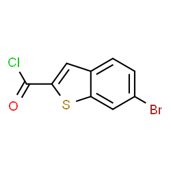 ChemSpider 2D Image | 6-Bromo-1-benzothiophene-2-carbonyl chloride | C9H4BrClOS