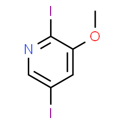 ChemSpider 2D Image | 2,5-Diiodo-3-methoxypyridine | C6H5I2NO
