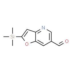 ChemSpider 2D Image | 2-(Trimethylsilyl)furo[3,2-b]pyridine-6-carbaldehyde | C11H13NO2Si