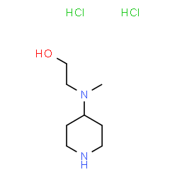 ChemSpider 2D Image | 2-[Methyl(4-piperidinyl)amino]ethanol dihydrochloride | C8H20Cl2N2O