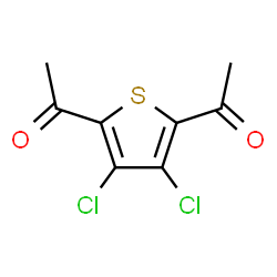 ChemSpider 2D Image | 1,1'-(3,4-Dichloro-2,5-thienediyl)diethanone | C8H6Cl2O2S