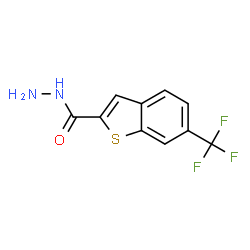 ChemSpider 2D Image | 6-(Trifluoromethyl)-1-benzothiophene-2-carbohydrazide | C10H7F3N2OS