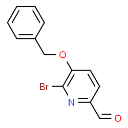 ChemSpider 2D Image | 5-(Benzyloxy)-6-bromopicolinaldehyde | C13H10BrNO2