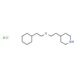 ChemSpider 2D Image | 4-(2-(2-cyclohexylethoxy)ethyl)piperidine hydrochloride | C15H30ClNO