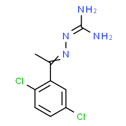 ChemSpider 2D Image | N''-[1-(2,5-Dichlorophenyl)ethylidene]carbonohydrazonic diamide | C9H10Cl2N4