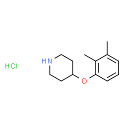 ChemSpider 2D Image | 4-(2,3-dimethylphenoxy)piperidine hydrochloride | C13H20ClNO