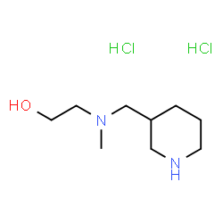 ChemSpider 2D Image | 2-[Methyl(3-piperidinylmethyl)amino]ethanol dihydrochloride | C9H22Cl2N2O