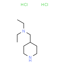 ChemSpider 2D Image | N-Ethyl-N-(4-piperidinylmethyl)ethanamine dihydrochloride | C10H24Cl2N2