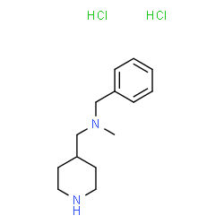 ChemSpider 2D Image | N-benzyl-N-methyl-1-(piperidin-4-yl)methanamine dihydrochloride | C14H24Cl2N2