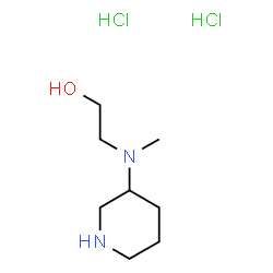 ChemSpider 2D Image | 2-[Methyl(3-piperidinyl)amino]ethanol dihydrochloride | C8H20Cl2N2O