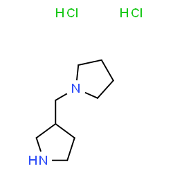 ChemSpider 2D Image | 1-(3-Pyrrolidinylmethyl)pyrrolidine dihydrochloride | C9H20Cl2N2