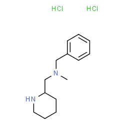 ChemSpider 2D Image | N-benzyl-N-methyl-1-(piperidin-2-yl)methanamine dihydrochloride | C14H24Cl2N2