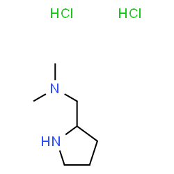 ChemSpider 2D Image | N,N-Dimethyl-1-(2-pyrrolidinyl)methanamine dihydrochloride | C7H18Cl2N2
