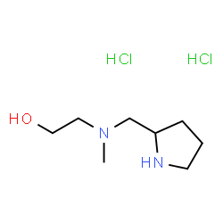 ChemSpider 2D Image | 2-[Methyl(2-pyrrolidinylmethyl)amino]ethanol dihydrochloride | C8H20Cl2N2O