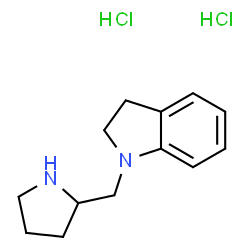 ChemSpider 2D Image | 1-(2-Pyrrolidinylmethyl)indoline dihydrochloride | C13H20Cl2N2