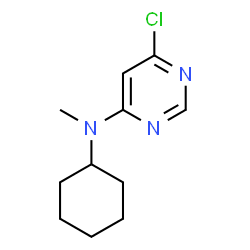 ChemSpider 2D Image | 6-Chloro-N-cyclohexyl-N-methyl-4-pyrimidinamine | C11H16ClN3