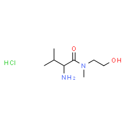 ChemSpider 2D Image | N-(2-Hydroxyethyl)-N-methylvalinamide hydrochloride (1:1) | C8H19ClN2O2