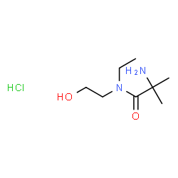 ChemSpider 2D Image | N-Ethyl-N-(2-hydroxyethyl)-2-methylalaninamide hydrochloride (1:1) | C8H19ClN2O2