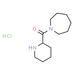 ChemSpider 2D Image | azepan-1-yl(piperidin-2-yl)methanone hydrochloride | C12H23ClN2O