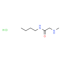 ChemSpider 2D Image | N-Butyl-2-(methylamino)acetamide hydrochloride | C7H17ClN2O