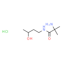 ChemSpider 2D Image | N-(3-Hydroxybutyl)-2-methylalaninamide hydrochloride (1:1) | C8H19ClN2O2