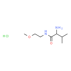 ChemSpider 2D Image | N-(2-Methoxyethyl)valinamide hydrochloride (1:1) | C8H19ClN2O2