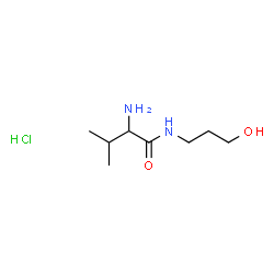 ChemSpider 2D Image | N-(3-Hydroxypropyl)valinamide hydrochloride (1:1) | C8H19ClN2O2