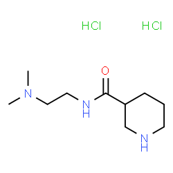 ChemSpider 2D Image | N-[2-(Dimethylamino)ethyl]-3-piperidinecarboxamide dihydrochloride | C10H23Cl2N3O