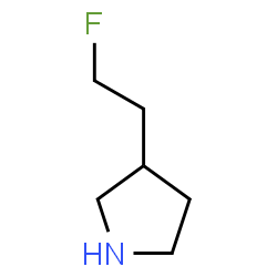 ChemSpider 2D Image | 3-(2-Fluoroethyl)pyrrolidine | C6H12FN