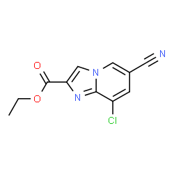 ChemSpider 2D Image | Ethyl 8-chloro-6-cyanoimidazo[1,2-a]pyridine-2-carboxylate | C11H8ClN3O2